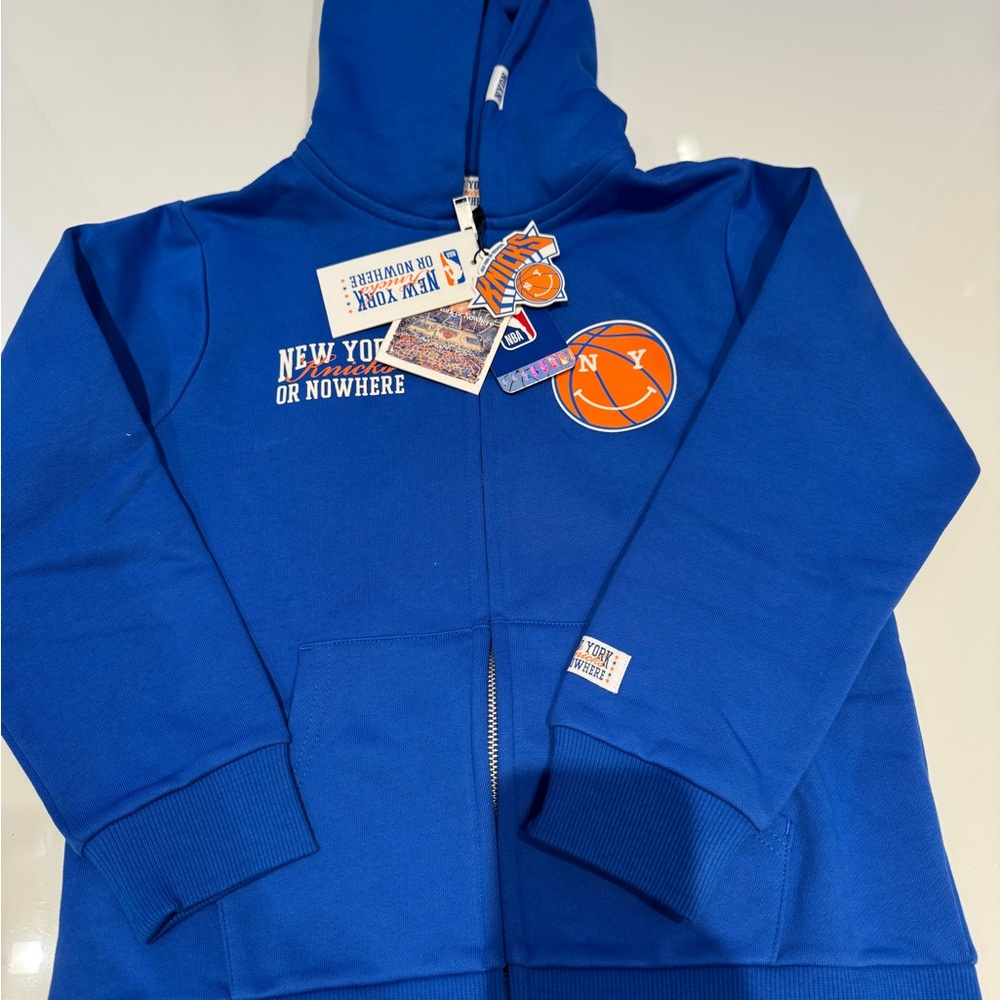 NBA Blue Kids Hoodie with New York Design